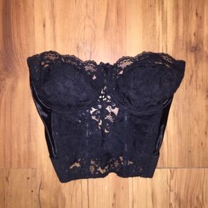 Victoria’s Secret Black Lace Bustier